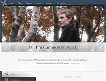 Tablet Screenshot of cameronharwick.com